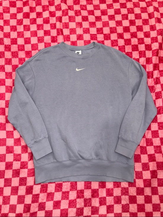 Nike Sweaters - Nike Lavender Grey Crewneck Sweatshirt with White Swoosh